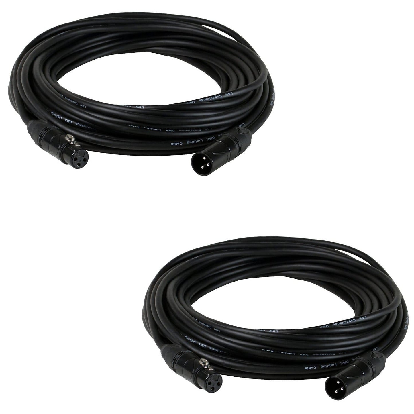 100ft 3-Pin DMX Lighting Cable Pair - ProSound and Stage Lighting
