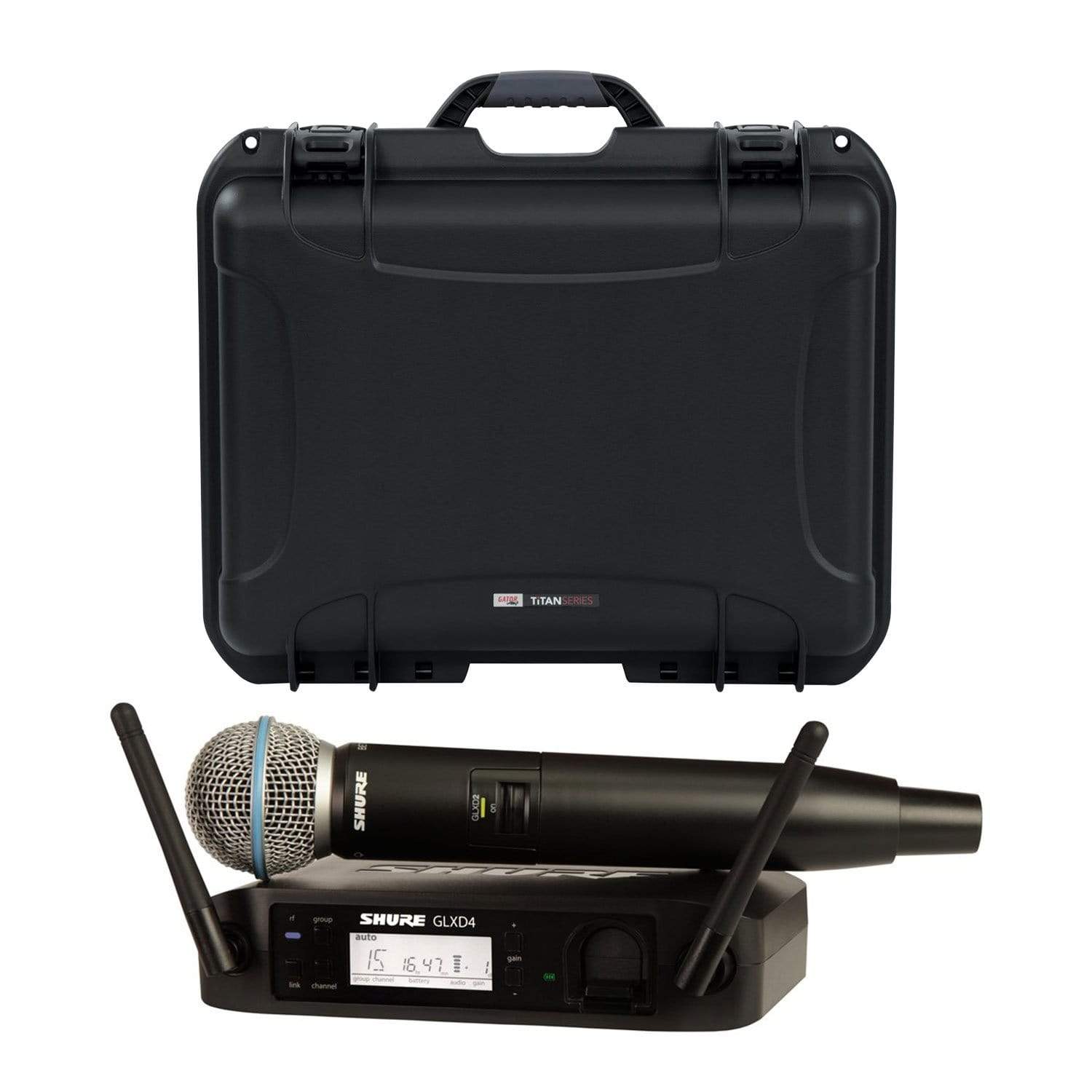 Shure GLXD24 Wireless Handheld Mic System with Beta58 & Case - ProSound and Stage Lighting