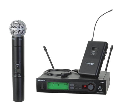 Shure SLX Dual Wireless Mic System with WL85 & SM58 & Case - ProSound and Stage Lighting