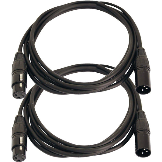 10ft XLR to XLR Microphone Cable Pair - ProSound and Stage Lighting