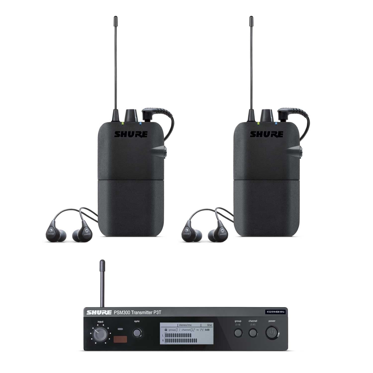 Shure PSM300 Twin Pack Dual In-Ear Monitor System - ProSound and Stage Lighting