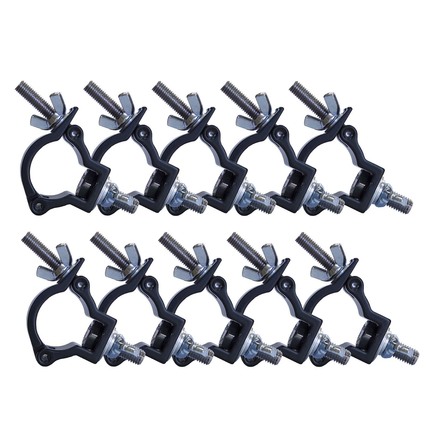 Global Truss Jr Clamp Black for F23/24 Series Truss 10-Pack - ProSound and Stage Lighting