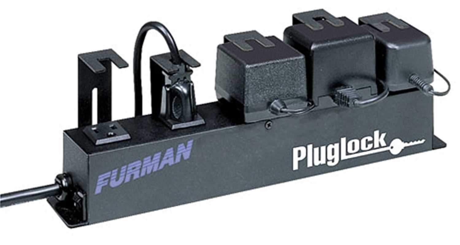 Furman Plug Lock Locking Power Strip Pair with Bag - ProSound and Stage Lighting