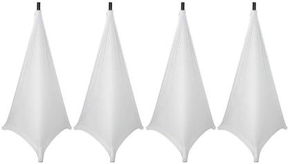 Gator 2-Sided Stretch Speaker Stand Cover 4-Pack White - ProSound and Stage Lighting