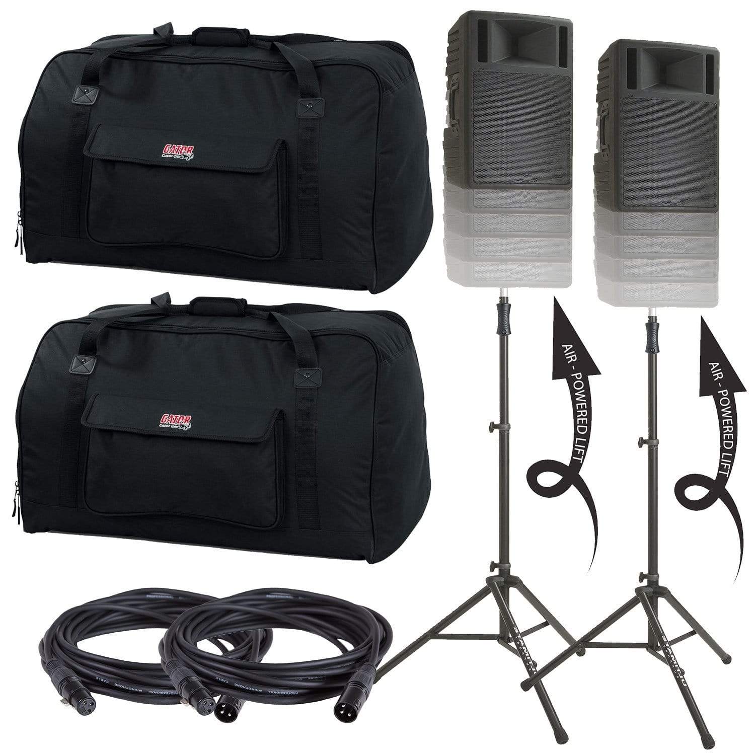 Ultimate 15-Inch Powered Speaker Accessory Pack - ProSound and Stage Lighting