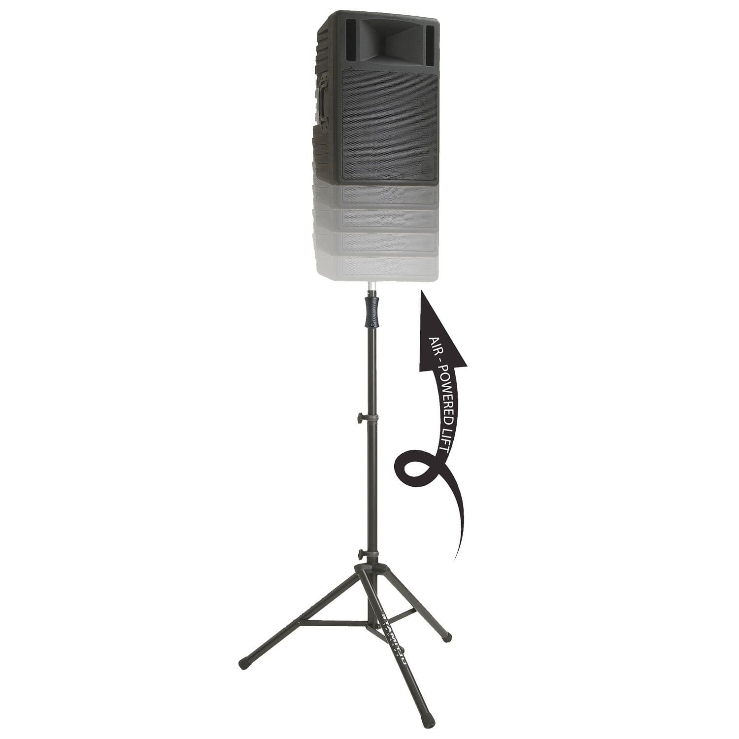 Ultimate TS-100 Speaker Stands with 15" Stretch Speaker Covers Black - PSSL ProSound and Stage Lighting