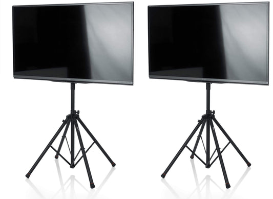Gator GFW-AV-LCD-25 Frameworks Quad Leg LCD/LED Stand with LiftEEZ 2-Pack - ProSound and Stage Lighting