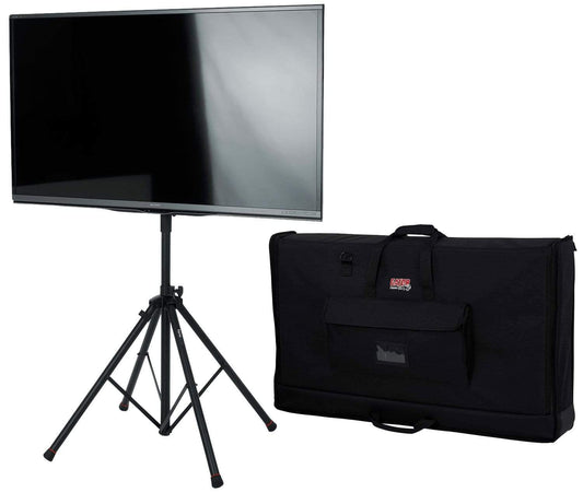 Gator GFW-AV-LCD-25 Quad Leg Stand with LiftEEZ & LCD Tote LG Bag - ProSound and Stage Lighting