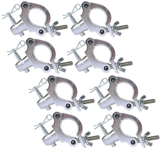 Global Truss Coupler Clamp with Half Coupler 1.5 - 2-Inch 8-Pack - ProSound and Stage Lighting