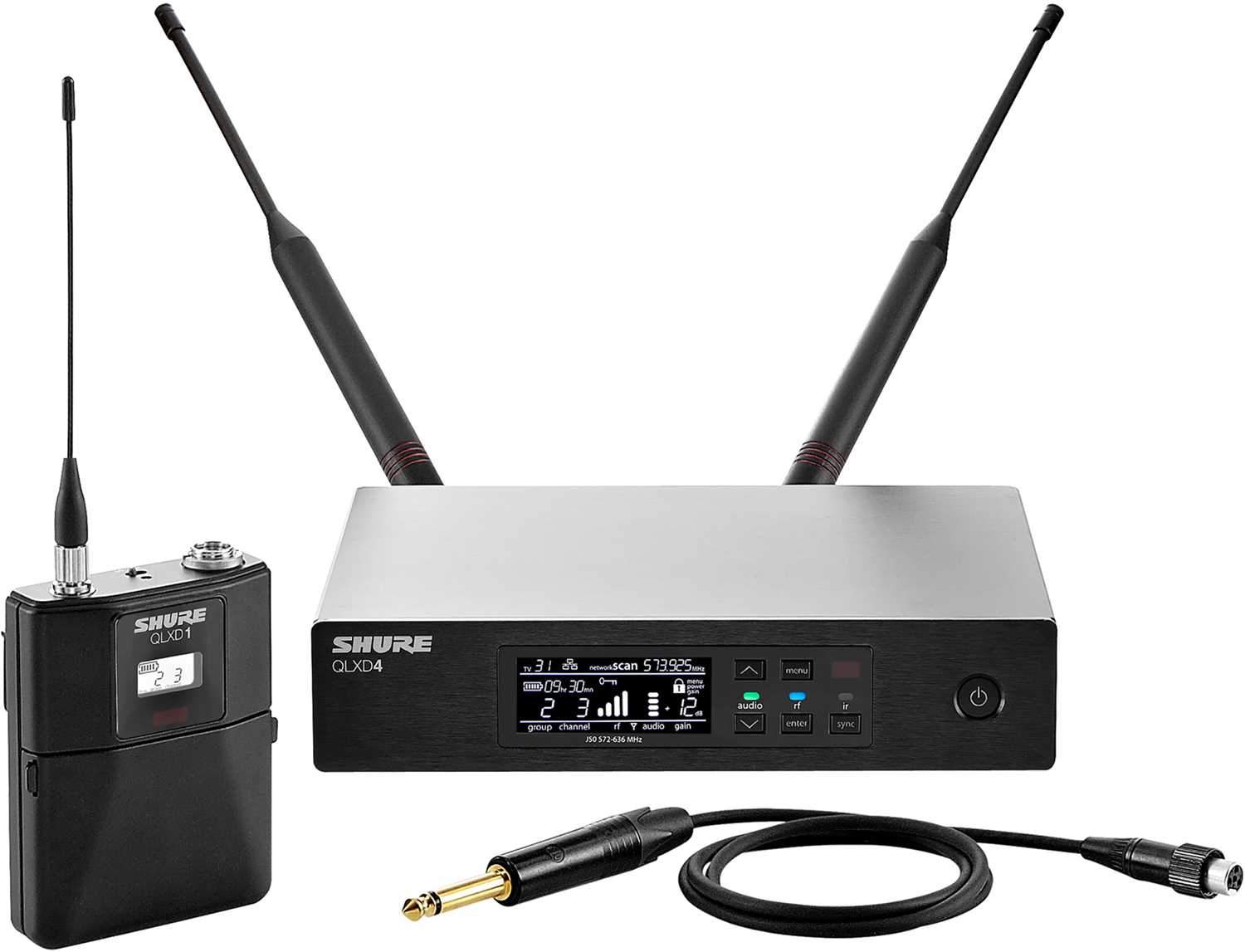 Shure QLXD 16 Channel Digital Wireless Microphone Combo Package - ProSound and Stage Lighting