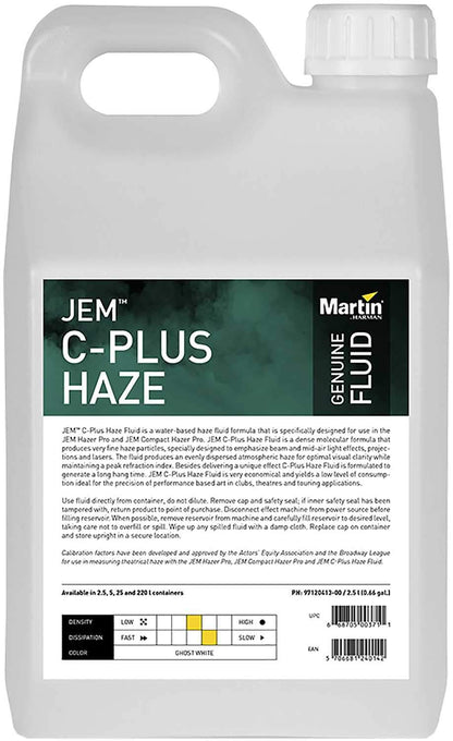 Martin JEM C-Plus Haze Fluid 2.5L 4-Pack - ProSound and Stage Lighting