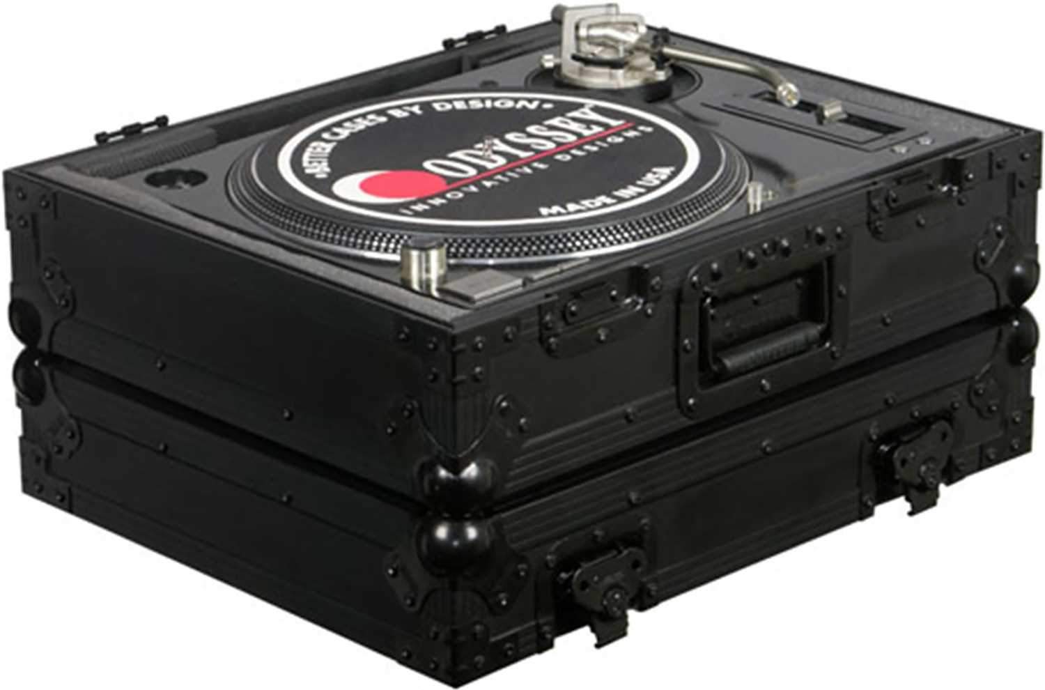 Odyssey FZ1200BL Black Label DJ Turntable Case Pair - ProSound and Stage Lighting