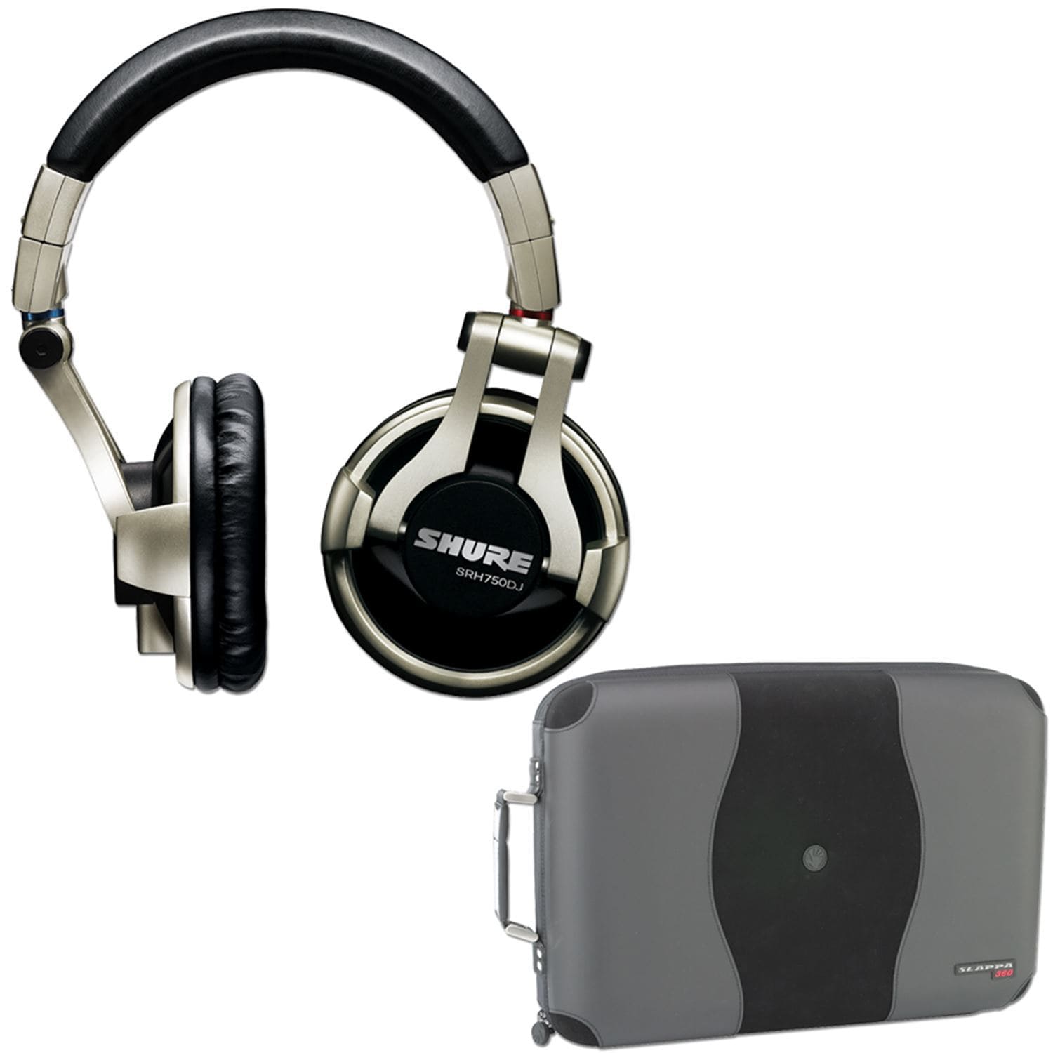 Shure SRH750DJ Headphone & Pro CD Case Pack - ProSound and Stage Lighting