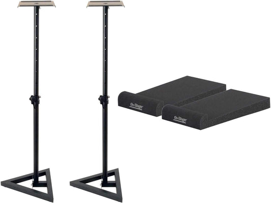 On-Stage Studio Monitor Stands with Small Platforms - ProSound and Stage Lighting