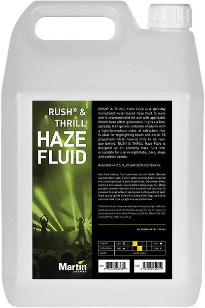Martin RUSH & THRILL Haze Fluid 4x5L Pack - ProSound and Stage Lighting