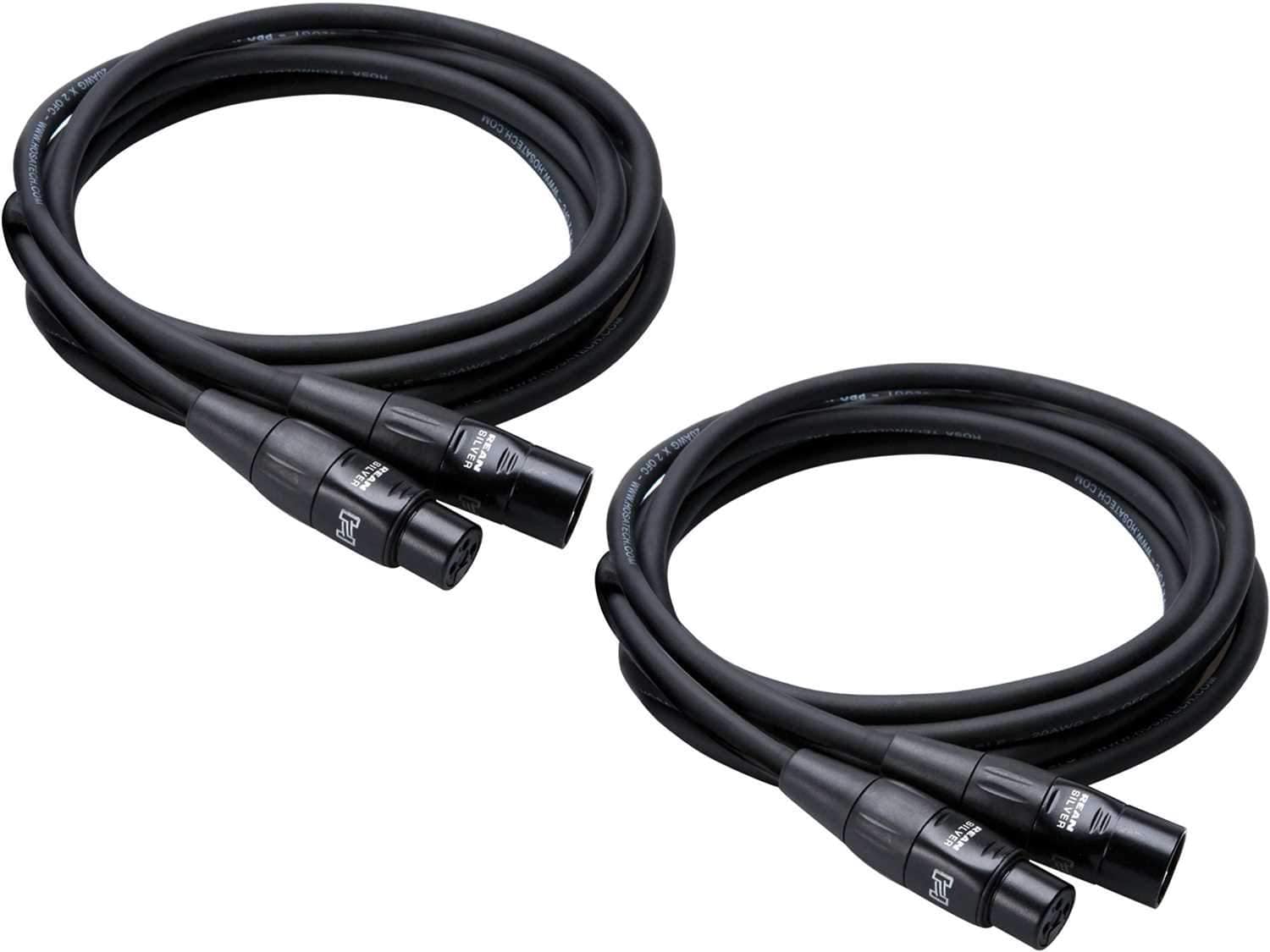 Hosa HMIC-050 50Ft Rean XLR Mic Cable 2-Pack - ProSound and Stage Lighting