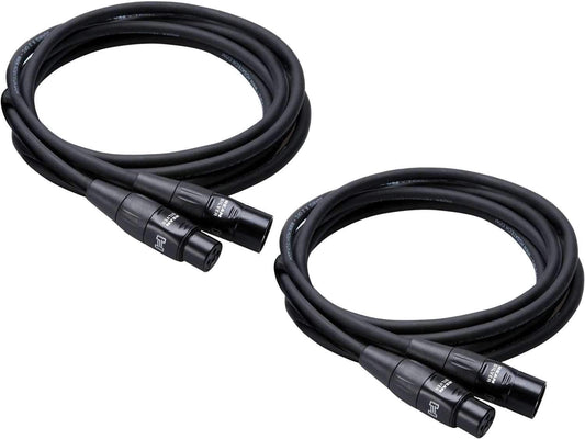 Hosa HMIC-015 15Ft Rean XLR Mic Cable 2-Pack - ProSound and Stage Lighting