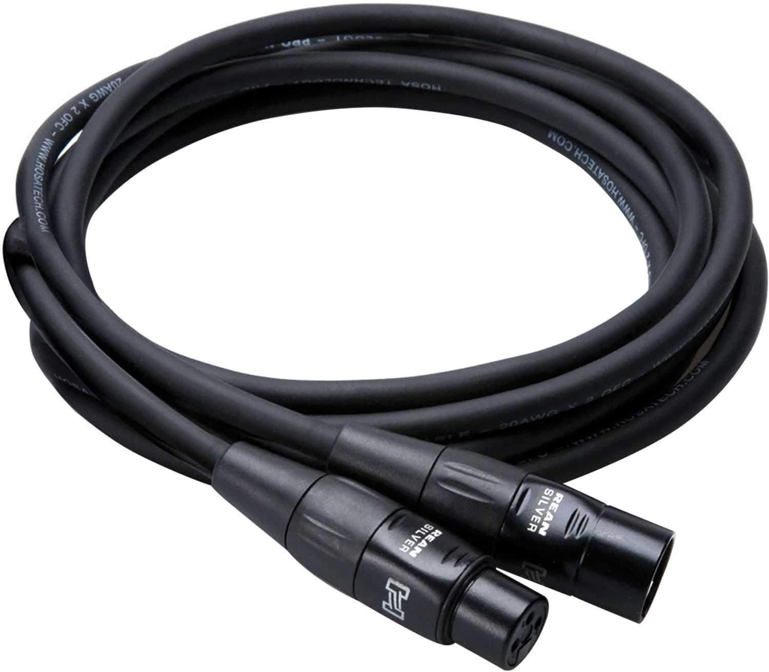 Hosa HMIC-015 15Ft Rean XLR Mic Cable 4-Pack - ProSound and Stage Lighting