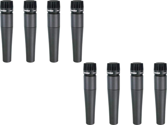 Shure SM57 Cardioid Dynamic Instrument Mic 8-Pack - ProSound and Stage Lighting