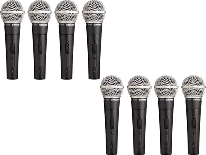 Shure SM58S Dynamic Mic with On-Off Switch 8-Pack - ProSound and Stage Lighting