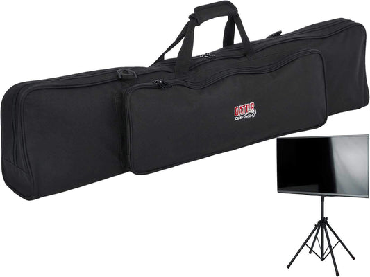 Gator Frameworks Quad LCD/LED Stand with Lift & Bag - ProSound and Stage Lighting