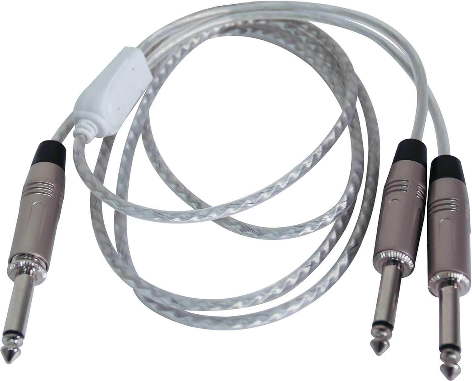 5ft Audio Cable 1/4 TS M to Dual 1/4 TS M 4-Pack - ProSound and Stage Lighting