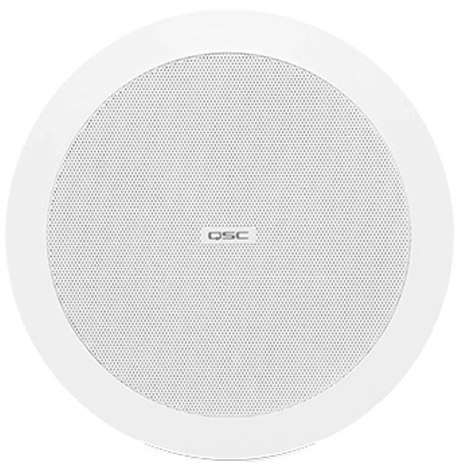QSC AD-C4T-WH 4I-nch Two-way White Ceiling Speaker - ProSound and Stage Lighting