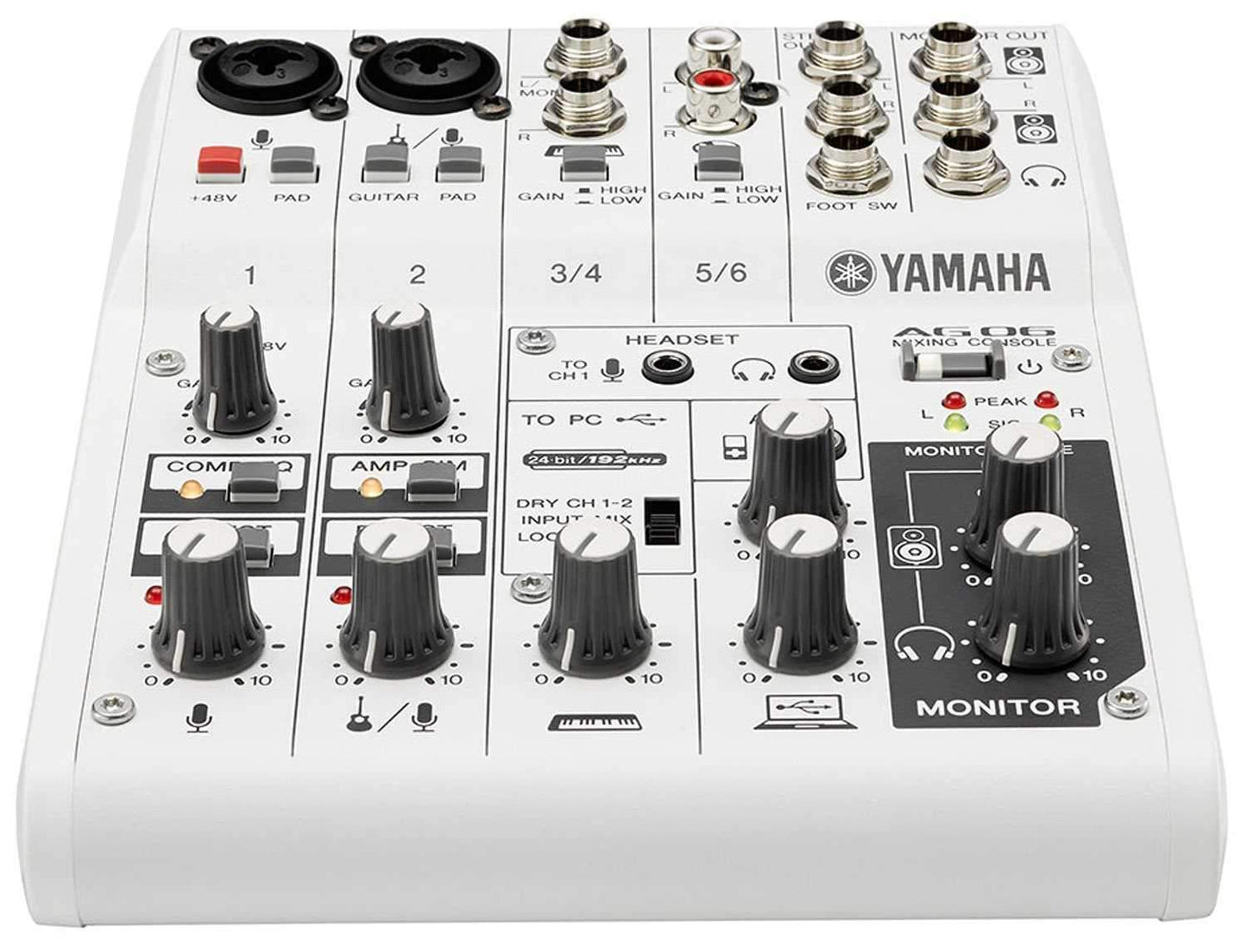 Yamaha AG06 6-Ch USB Audio Interface & Mixer - ProSound and Stage Lighting