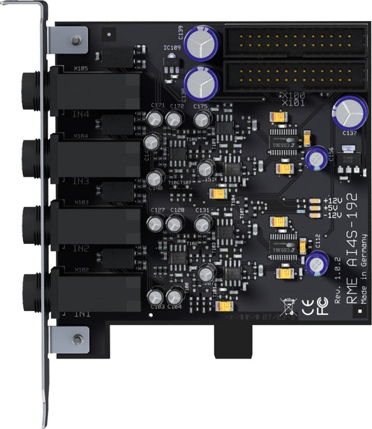 RME AI4S-192 AIO 4-Channel Analog Input Expansion Board for HDSPe AIO - PSSL ProSound and Stage Lighting