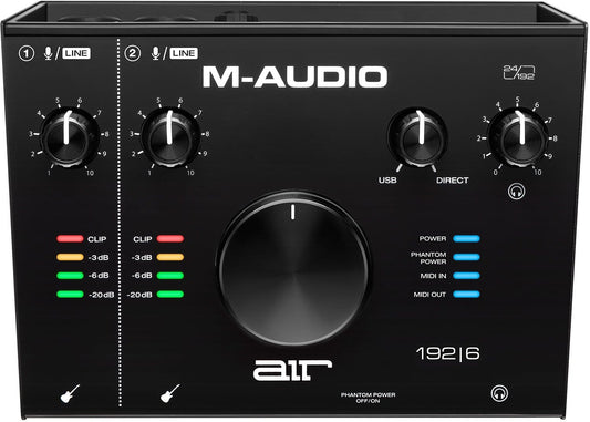 M-Audio AIR 192x6 2-In And 2-Out USB Audio Interface - PSSL ProSound and Stage Lighting