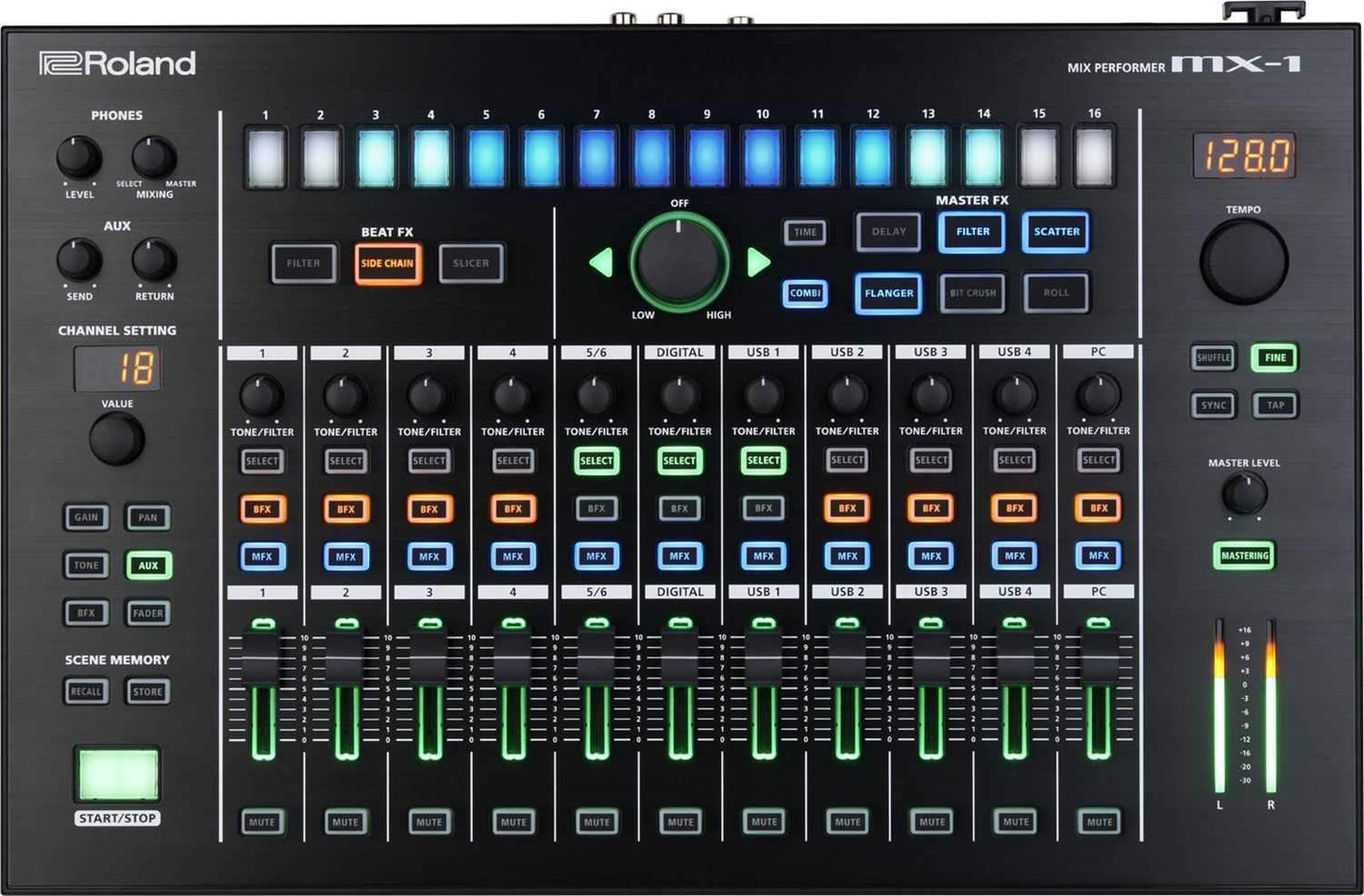 Roland AIRA MX-1 18-Channel Performance Mixer - ProSound and Stage Lighting