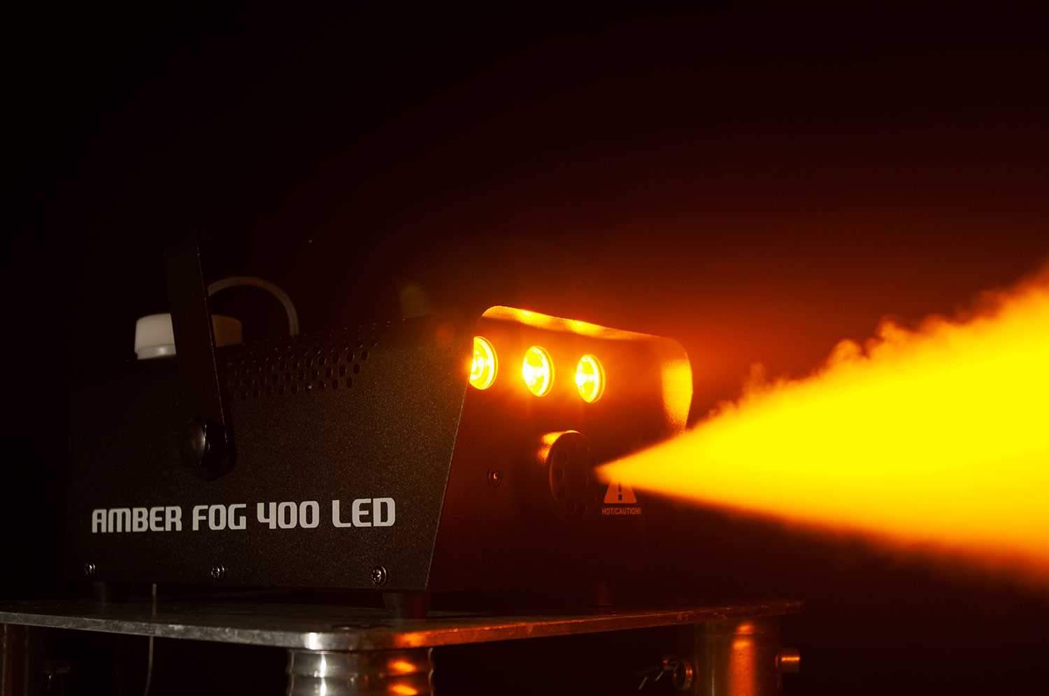 Eliminator Amber Fog 400 Fog Machine with 3x3W LEDs - ProSound and Stage Lighting