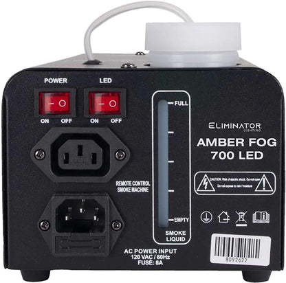 Eliminator Amber Fog 700 Fog Machine with 3x3W LEDs - ProSound and Stage Lighting
