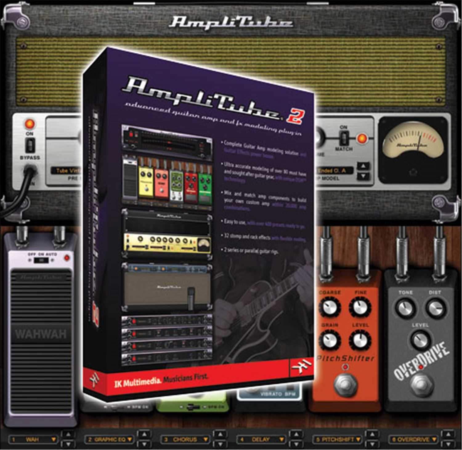 IK Multimedia AMPLITUBE-2 Guitar Amp Modeling Soft - ProSound and Stage Lighting