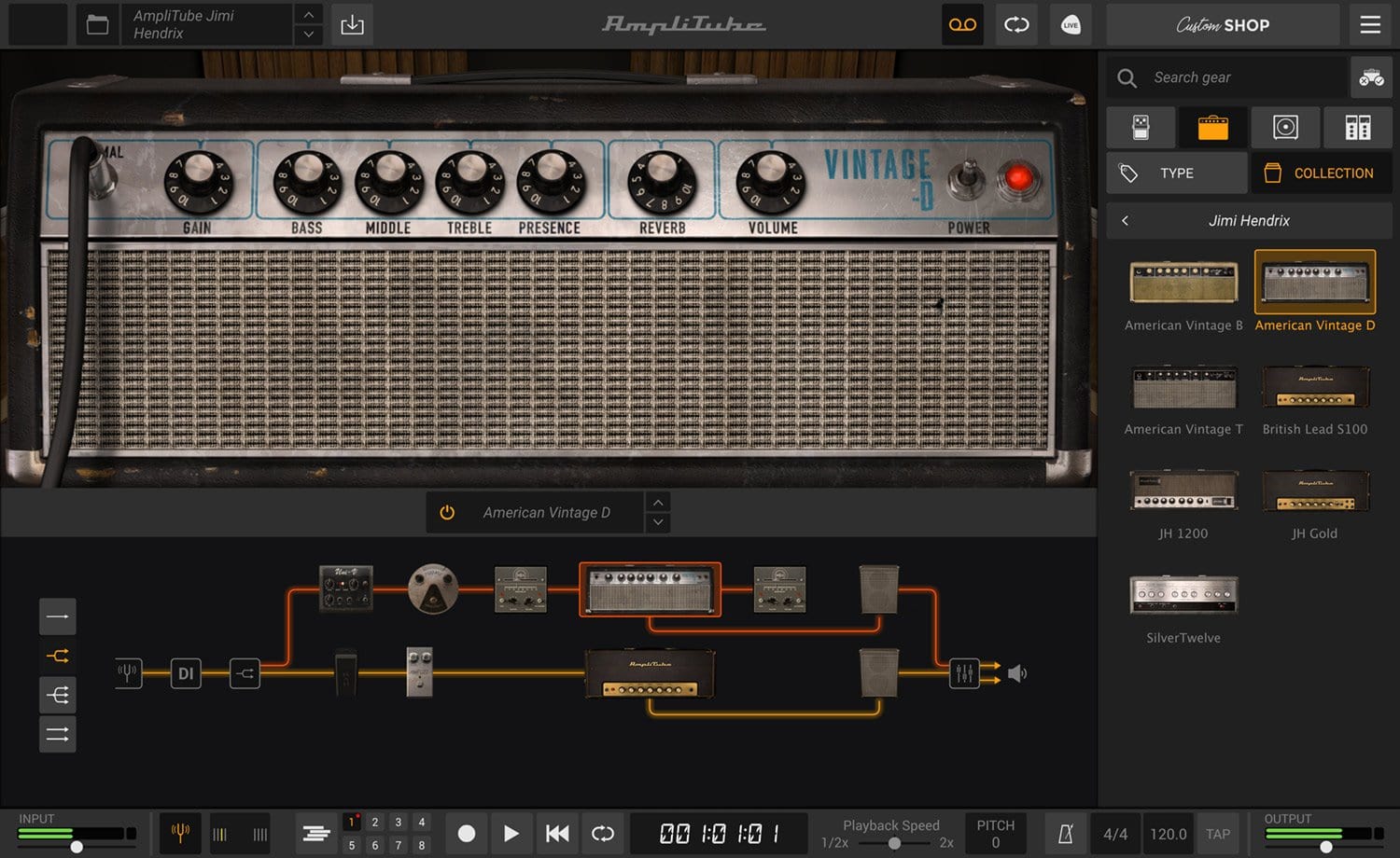AmpliTube Jimi Hendrix Anniversary Amplifier Effects - PSSL ProSound and Stage Lighting