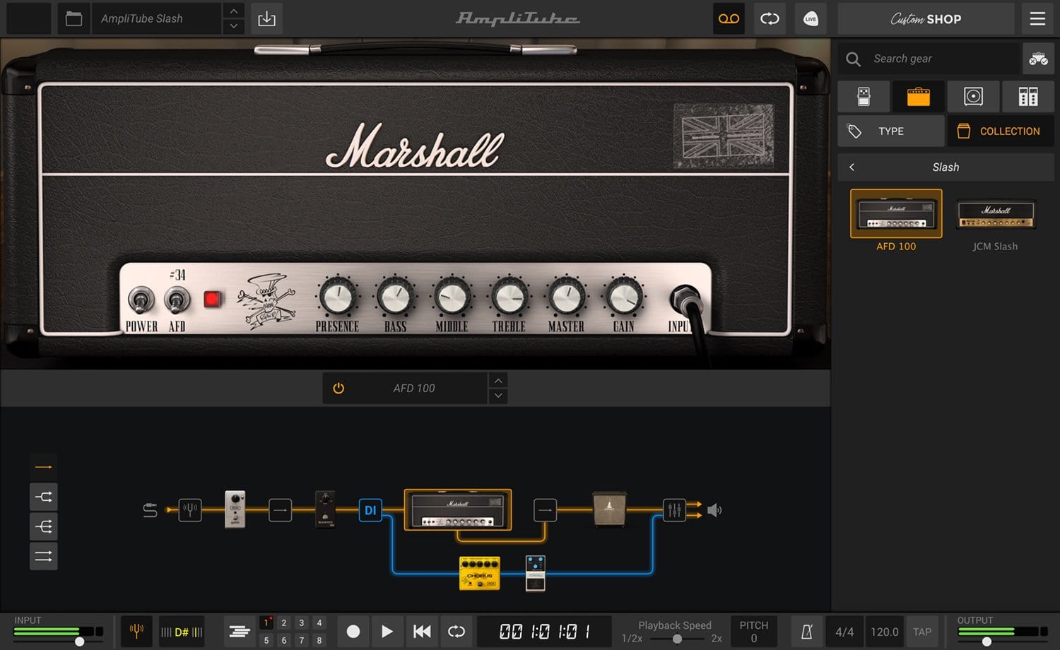 AmpliTube SLASH Guitar Amplifier Effects Software - PSSL ProSound and Stage Lighting