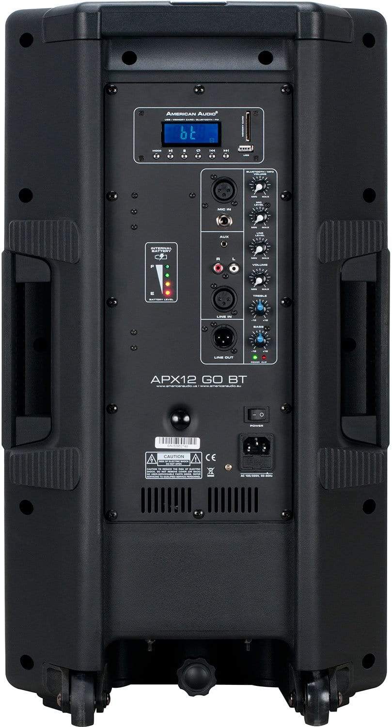 American Audio APX12 GO BT 12-Inch 200-Watt Powered Speaker - PSSL ProSound and Stage Lighting