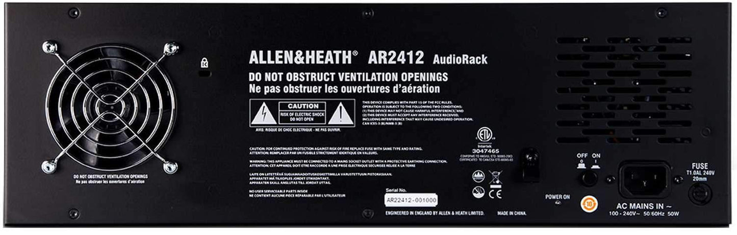 Allen & Heath AR2-2412 AudioRack Remote Stage Box - ProSound and Stage Lighting