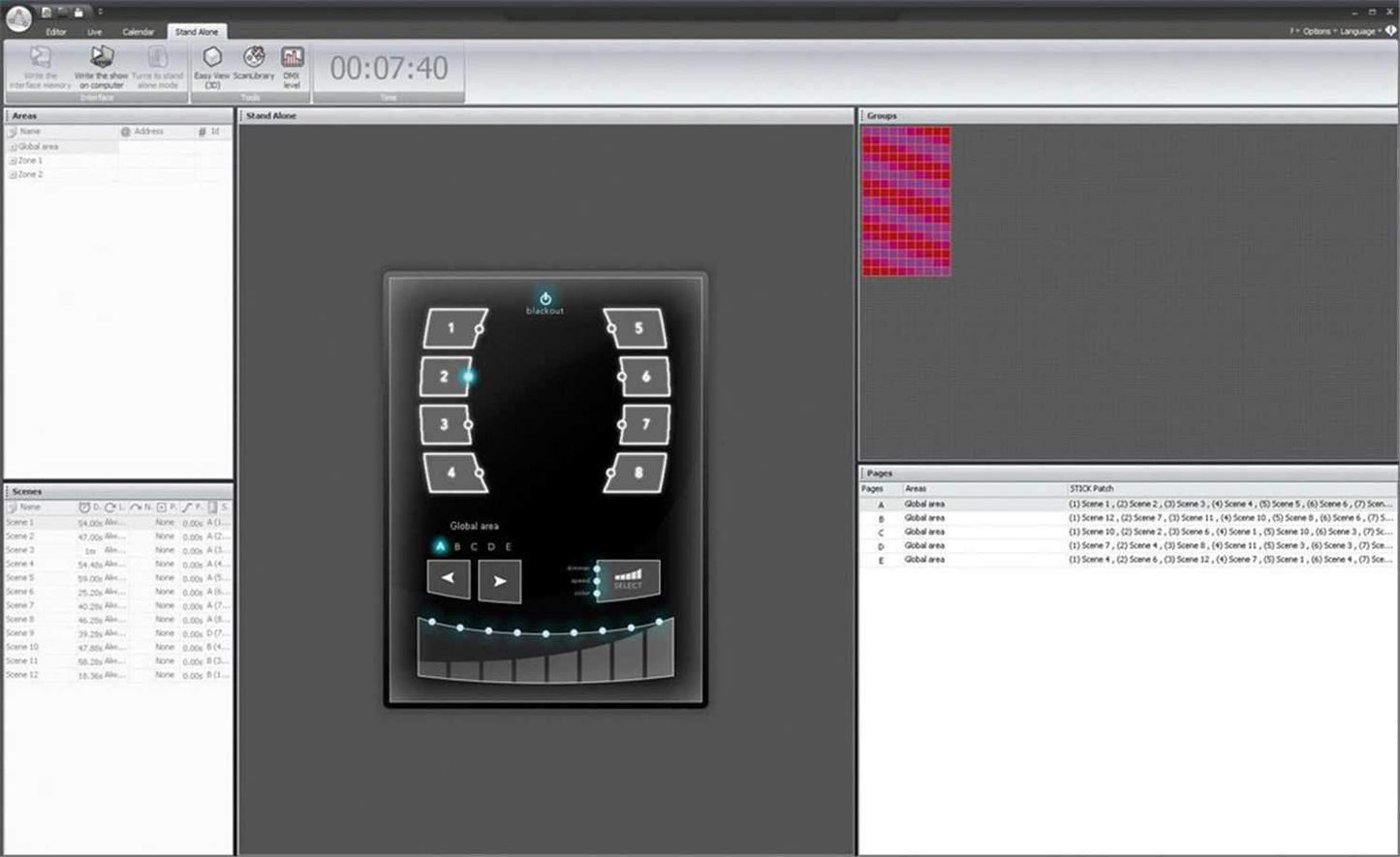 Elation ART-1024 Flex RGB Wall Mount Controller - ProSound and Stage Lighting