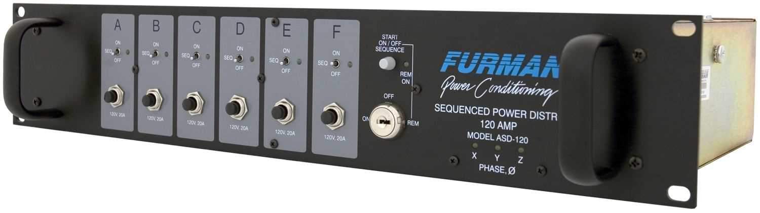 Furman ASD-120 Ac Sequenced Power Distribution - ProSound and Stage Lighting