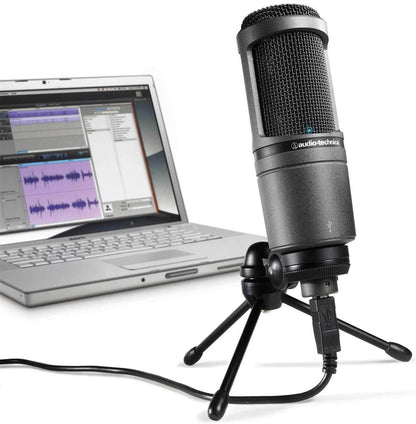 Audio Technica AT2020USB-Plus Deluxe USB Microphone - ProSound and Stage Lighting
