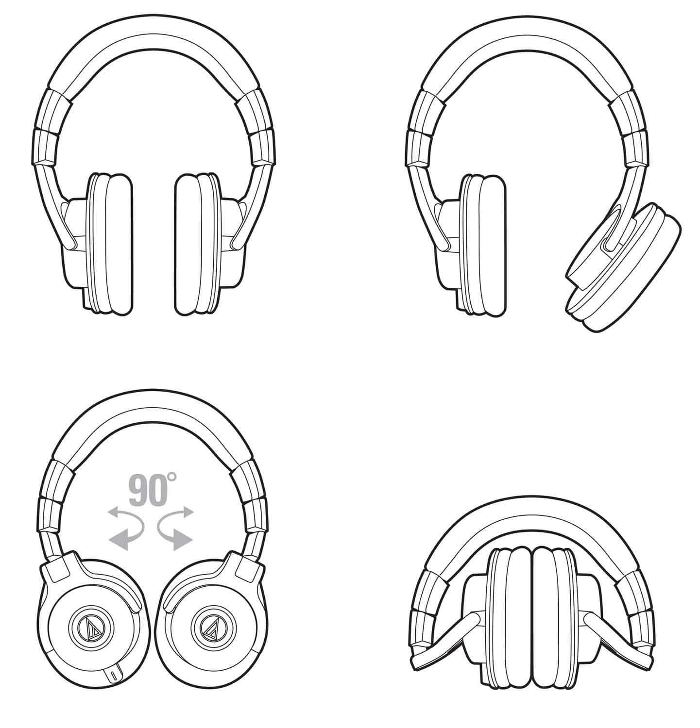 Audio Technica ATH-M40X Pro Studio & DJ Headphones - ProSound and Stage Lighting