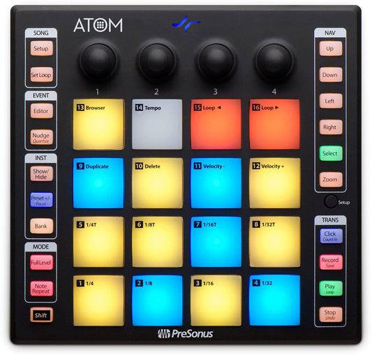 PreSonus Atom Production Pad Controller - ProSound and Stage Lighting