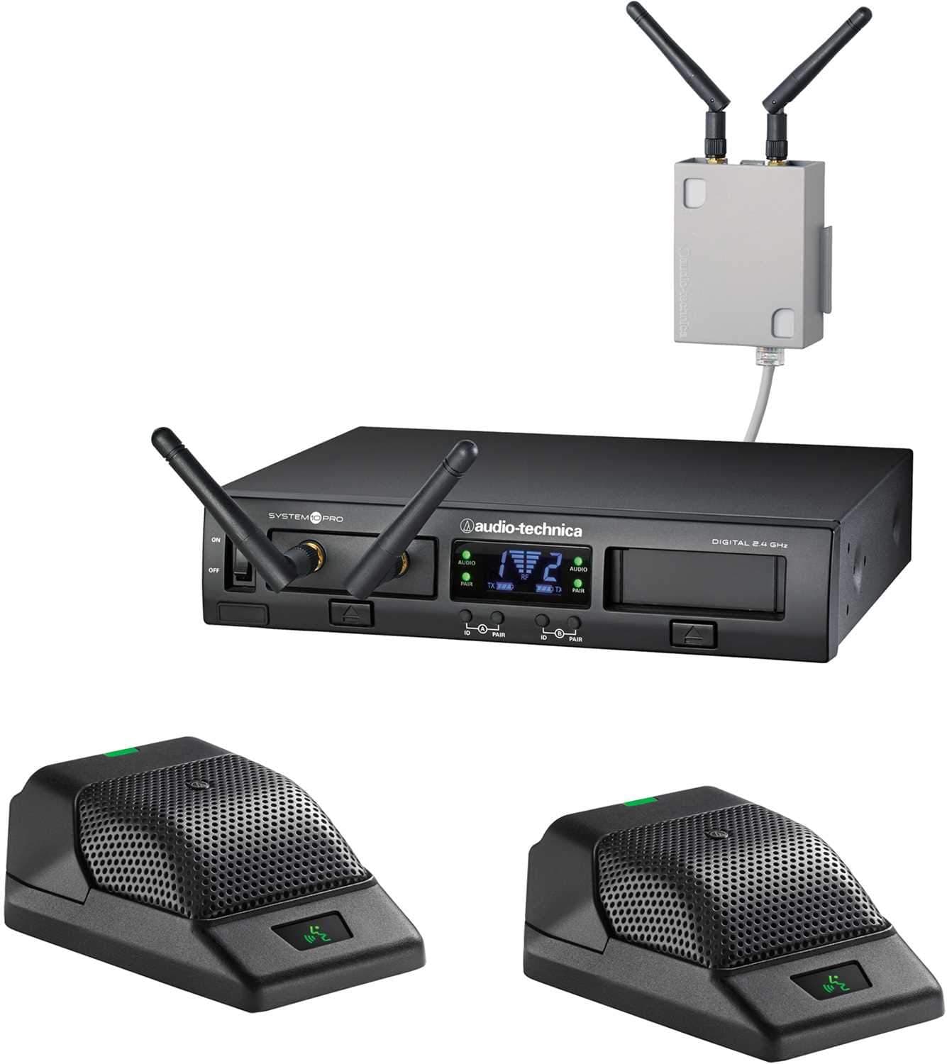 Audio Technica ATW-1366 System 10 PRO Dual Wireless Boundary Mic System - ProSound and Stage Lighting