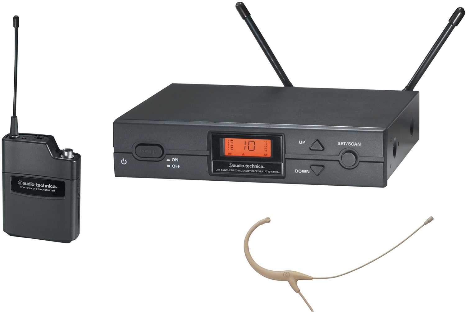 Audio Technica ATW-2192b Beige Wireless Headset Mic - ProSound and Stage Lighting