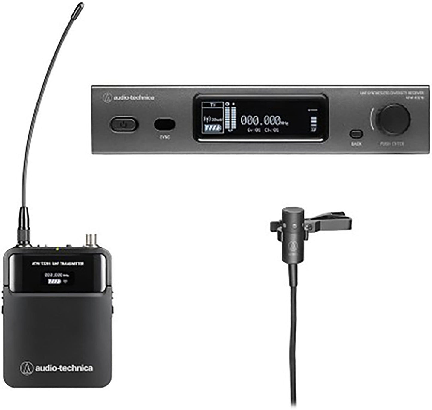 Audio-Technica ATW-3211N/831 3000 Lavalier Microphone System 530-590 - PSSL ProSound and Stage Lighting
