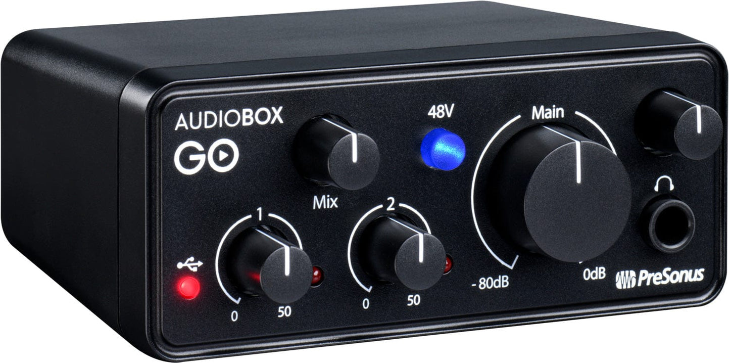 PreSonus AudioBox GO Ultra-compact Mobile Audio Interface - PSSL ProSound and Stage Lighting
