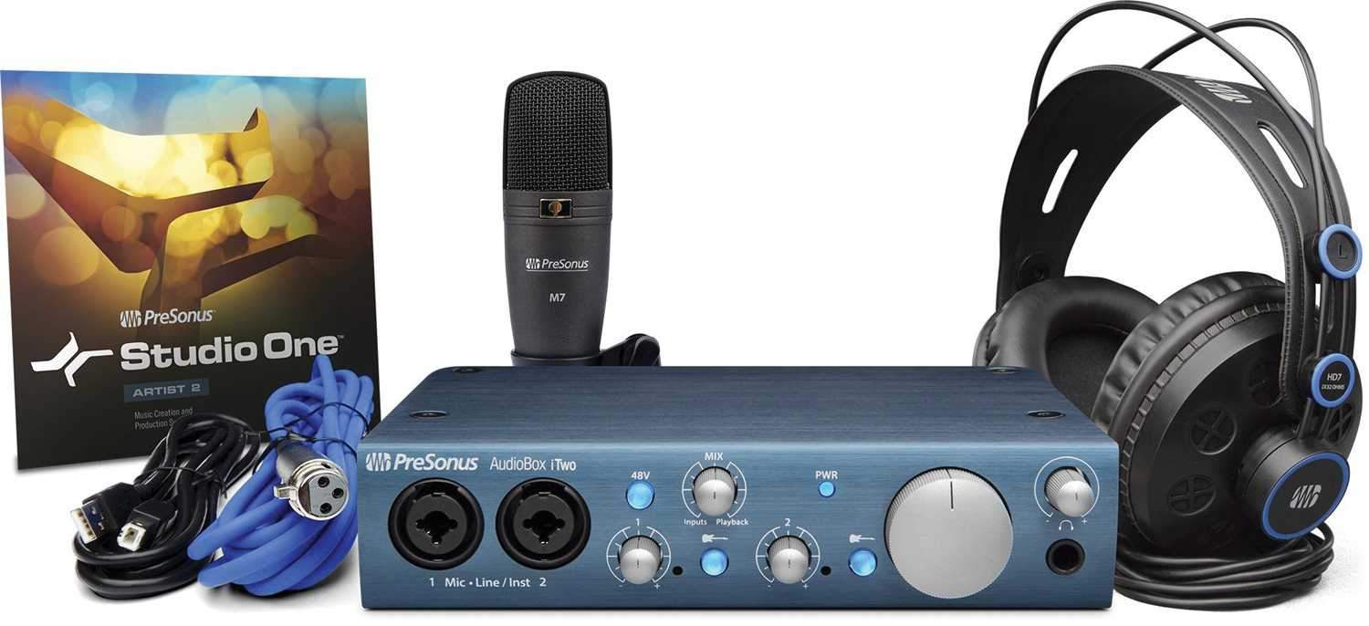PreSonus Audiobox iTwo Studio USB/iPad Recording System - ProSound and Stage Lighting