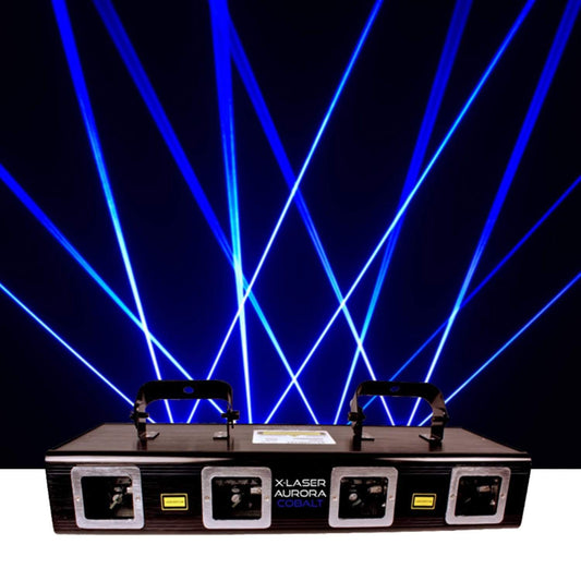 X-Laser Aurora Cobalt Quad Blue 1200mW Laser Fixture - ProSound and Stage Lighting