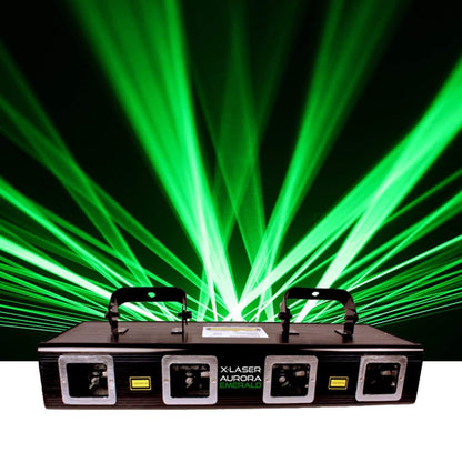 X-Laser Aurora Emerald Quad Green 280mW Laser - ProSound and Stage Lighting